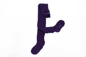 Колготи для дівчинки трикотажні з візерунками бузкові