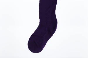 Колготи для дівчинки трикотажні з візерунками бузкові