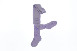 Колготи трикотажні для дівчинки однотонні фіолетові