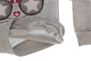 Костюм з довгим рукавом для дівчинки трикотажний