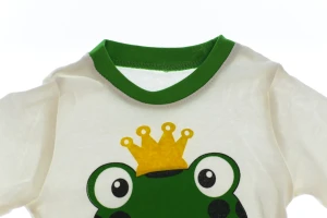 Піжама з довгим рукавом для хлопчика трикотажний Жабка зелений