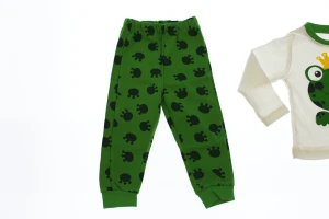 Піжама з довгим рукавом для хлопчика трикотажний Жабка зелений