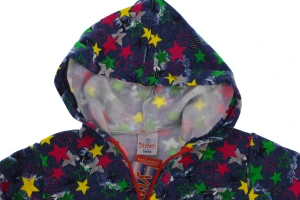 Костюм на флісі для дівчинки трикотажний зірки червоний