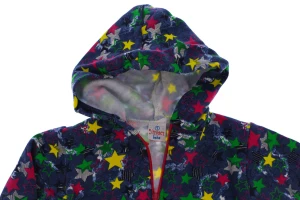 Костюм на флісі для дівчинки рожевий трикотажний зірки