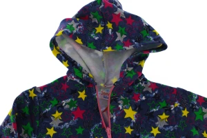 Костюм на флісі для дівчинки рожевий трикотажний зірки