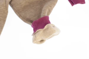 Костюм на флісі для дівчинки трикотажний Сонечко сірий