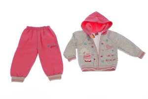 Костюм на флісі для дівчинки трикотажний Star рожевий