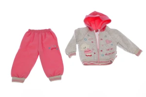 Костюм на флісі для дівчинки трикотажний Star рожевий