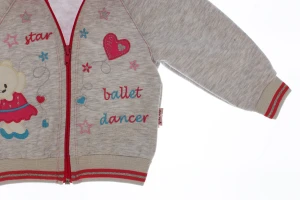 Костюм на флісі для дівчинки трикотажний Star рожевий