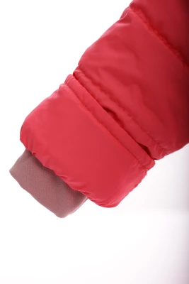 Куртка на синтепоні для дівчинки Babykroha Євро світло-кораловий з бірюзовим