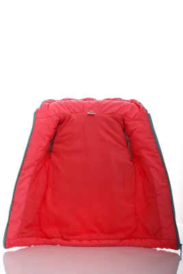 Куртка на синтепоні для дівчинки Babykroha Євро світло-кораловий з бірюзовим