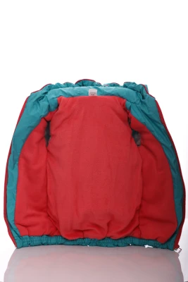 Куртка на синтепоні для дівчинки Babykroha Євро бірюзова з кораловим