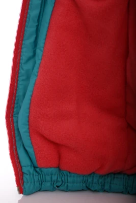 Куртка на синтепоні для дівчинки Babykroha Євро бірюзова з кораловим