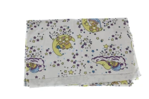 Пелюшка байка Місяць 115*90 см BabyKroha жовта