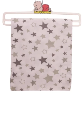 Пелюшка байка Зірки 115*90 см сіра Monobrend