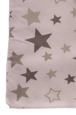 Пелюшка байка Зірки 115*90 см сіра Monobrend