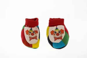 Пінетки трикотажні з червоним Клоуном