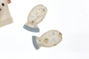 Піжама з довгим рукавом для хлопчика трикотажна Ведмедик блакитний