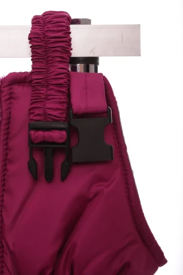 Напівкомбінезон на синтепоні для дівчинки Babykroha темно-малиновий