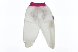 Повзунки трикотажні для дівчинки з мавпочкою рожеві