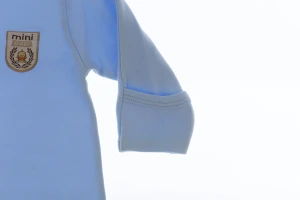 Сорочка для хлопчика трикотажна mini papi блакитна