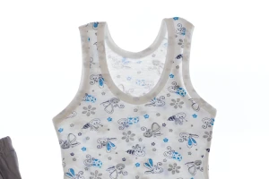 Труси з майкою для хлопчика трикотажні Бджілка сірий