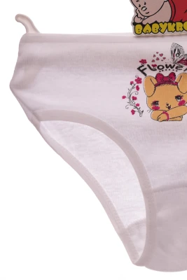 Труси з майкою для дівчинки трикотажні Зайчик білі