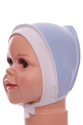 Чіпчик на зав'язках для хлопчика інтерлок Babykroha блакитний