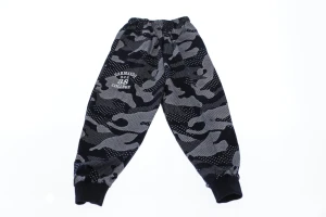 Штани для хлопчика трикотажні камуфляж синій