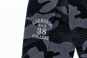 Штани для хлопчика трикотажні камуфляж синій