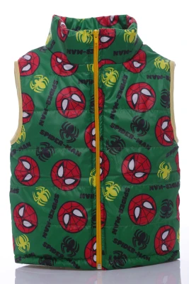 Жилетка для хлопчика на флісі Babykroha із принтом Spider Man зелена