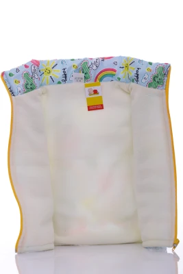 Жилетка на флісі для дівчинки Babykroha в веселку світло-блакитна