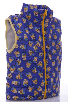 Жилетка для хлопчика на флісі Babykroha з принтом Міньйон синя