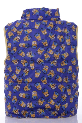 Жилетка для хлопчика на флісі Babykroha з принтом Міньйон синя