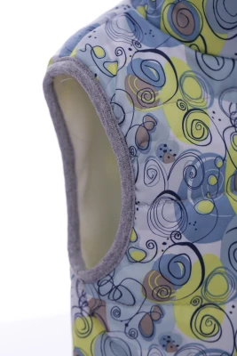 Жилетка на флісі в галактику сіра