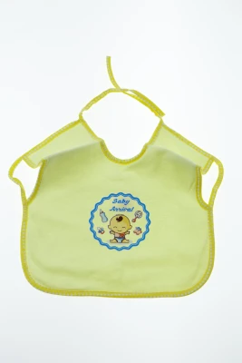 Нагрудник трикотажний на зав'язках 25*30 см Ваву жовтий