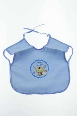 Нагрудник для хлопчика трикотажний 25*30 см Ваву блакитний