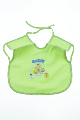 Нагрудник на зав'язках трикотажний 25*30 см Ваву салатовий