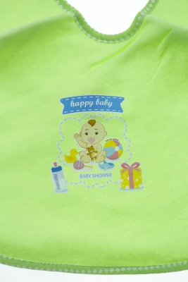 Нагрудник на зав'язках трикотажний 25*30 см Ваву салатовий