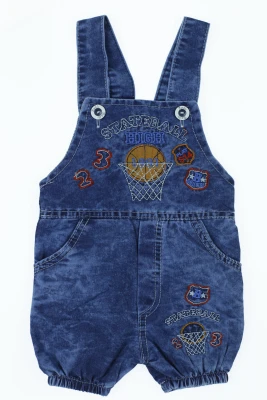 Джинсовий комбінезон для хлопчика Баскетбол синій