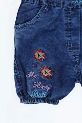 Комбінезон джинсовий для дівчинки Кітті синій