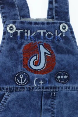Джинсовий комбінезон для хлопчика Тik-tok синій