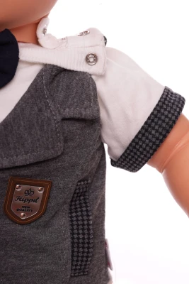 Футболка з шортами для хлопчика трикотажні Джентельмен сірий