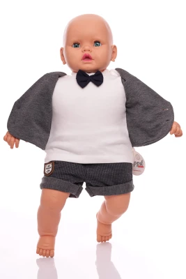 Футболка з шортами для хлопчика трикотажні Джентельмен сірий