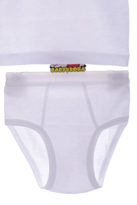 Майка з трусами для хлопчика трикотажні білий машинка