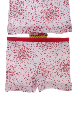 Майка з трусами для дівчинки трикотажні червоний візерунок