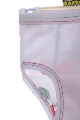 Майка з трусами для дівчинки трикотажні полуничка червоний