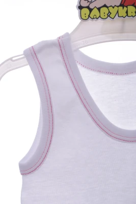 Майкас труси для дівчинки трикотажні смужка білий