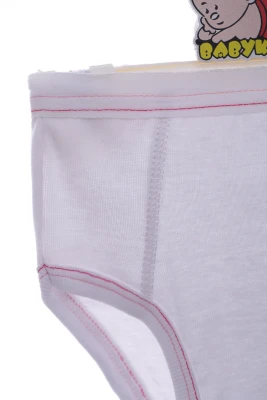Майкас труси для дівчинки трикотажні смужка білий
