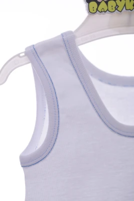 Майка з трусами для хлопчика трикотажні однотонна білий